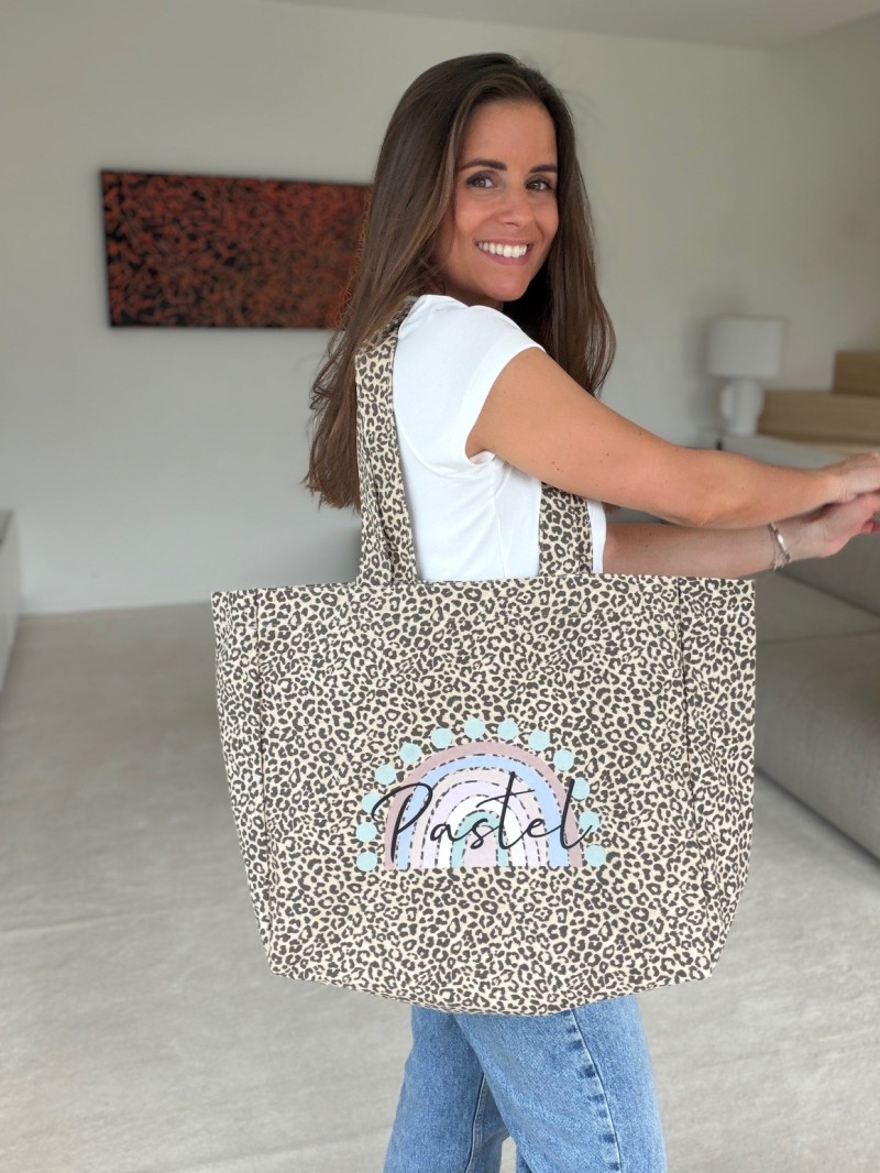 NANCY BAG - LIGHT LEOPARD 🤎 (43x15x36 cm)