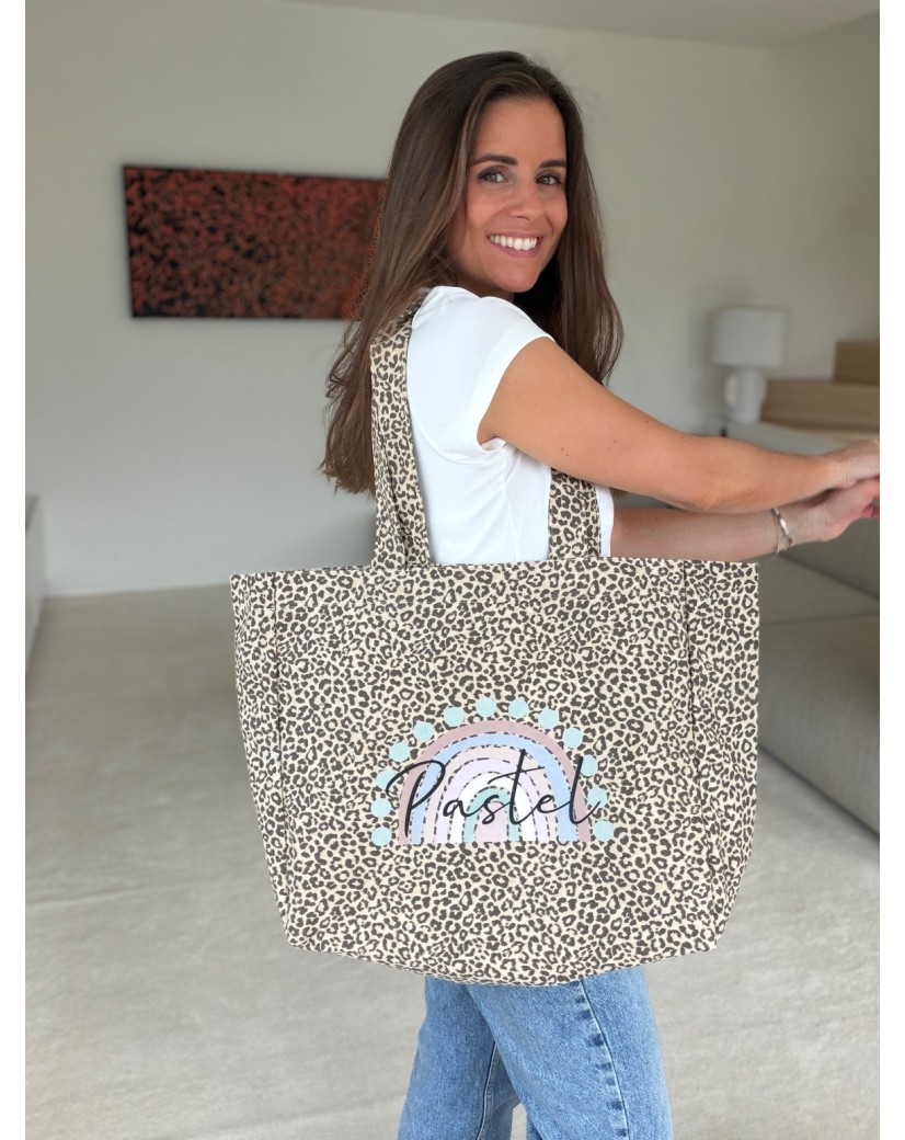 NANCY BAG - LIGHT LEOPARD 🤎 (43x15x36 cm)