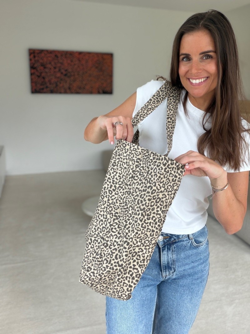 NANCY BAG - LIGHT LEOPARD 🤎 (43x15x36 cm)