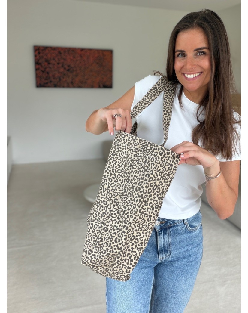 NANCY BAG - LIGHT LEOPARD 🤎 (43x15x36 cm)