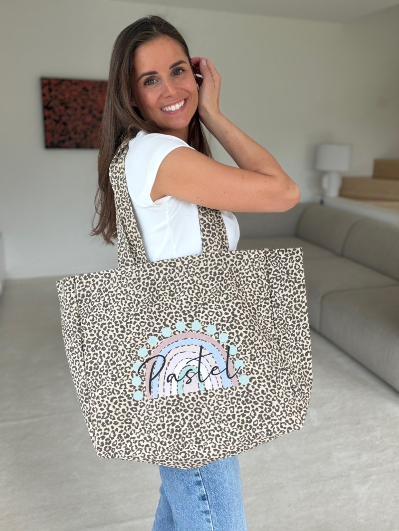 NANCY BAG - LIGHT LEOPARD 🤎 (43x15x36 cm)