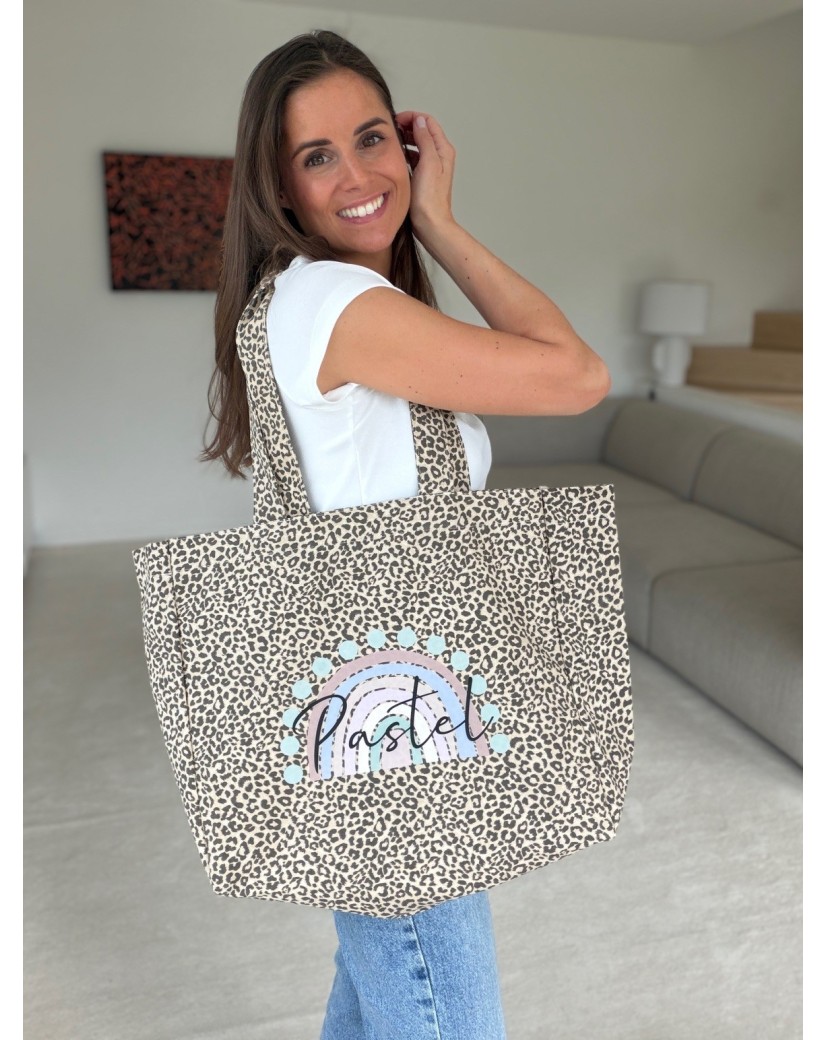 NANCY BAG - LIGHT LEOPARD 🤎 (43x15x36 cm)