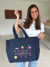 Sac cabas réutilisable – Nancy Navy (43×15×36 cm)