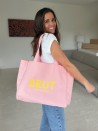 BAUMWOLLTASCHE "NANCY" – ROSA (43x15x36cm)