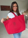 COTTON BAG "NANCY" – RED (43x15x36cm)