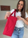 COTTON BAG "NANCY" – RED (43x15x36cm)