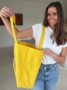 Sac cabas réutilisable – Nancy Jaune (43×15×36 cm)