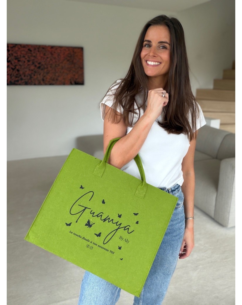 GRENOBLE BAG - GREEN - L (42x12x35cm)