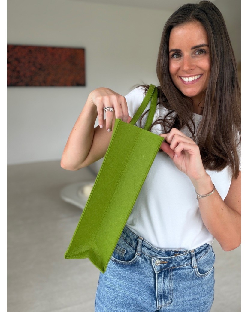 GRENOBLE BAG - GREEN - L (42x12x35cm)