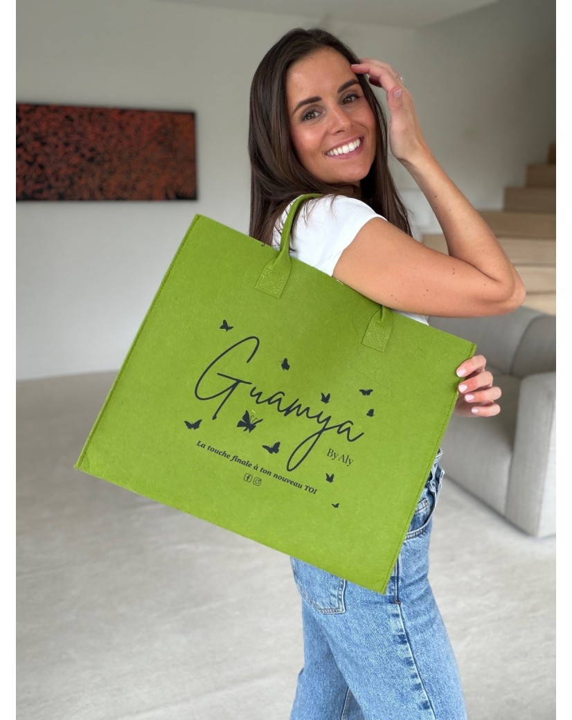 GRENOBLE BAG - GREEN - L (42x12x35cm)