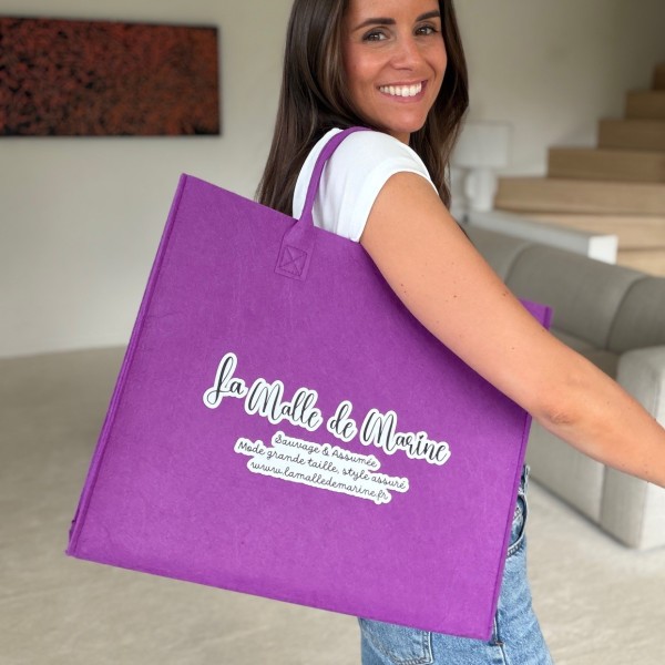 SAC GRENOBLE - MAUVE -  L (42x12x35cm)