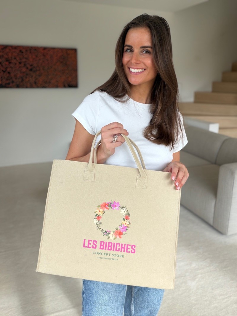 GRENOBLE BAG - BEIGE - L (42x12x35cm)