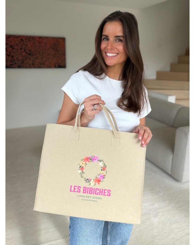 GRENOBLE BAG - BEIGE - L (42x12x35cm)