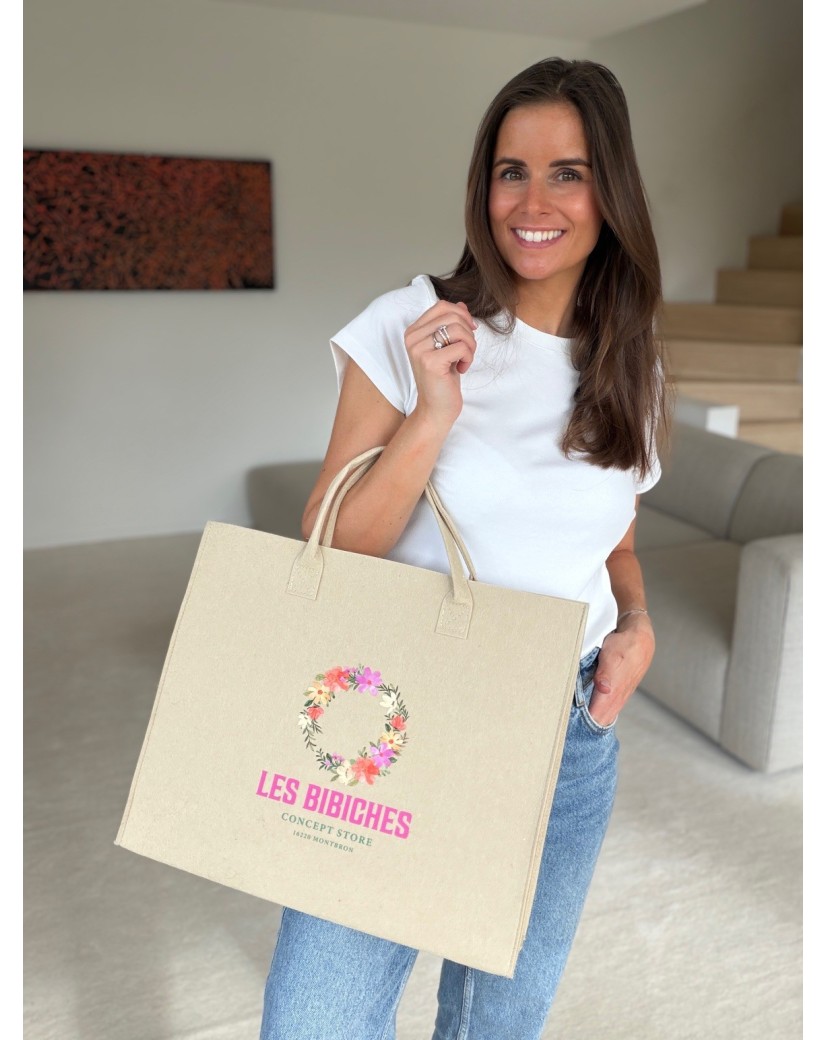 GRENOBLE BAG - BEIGE - L (42x12x35cm)