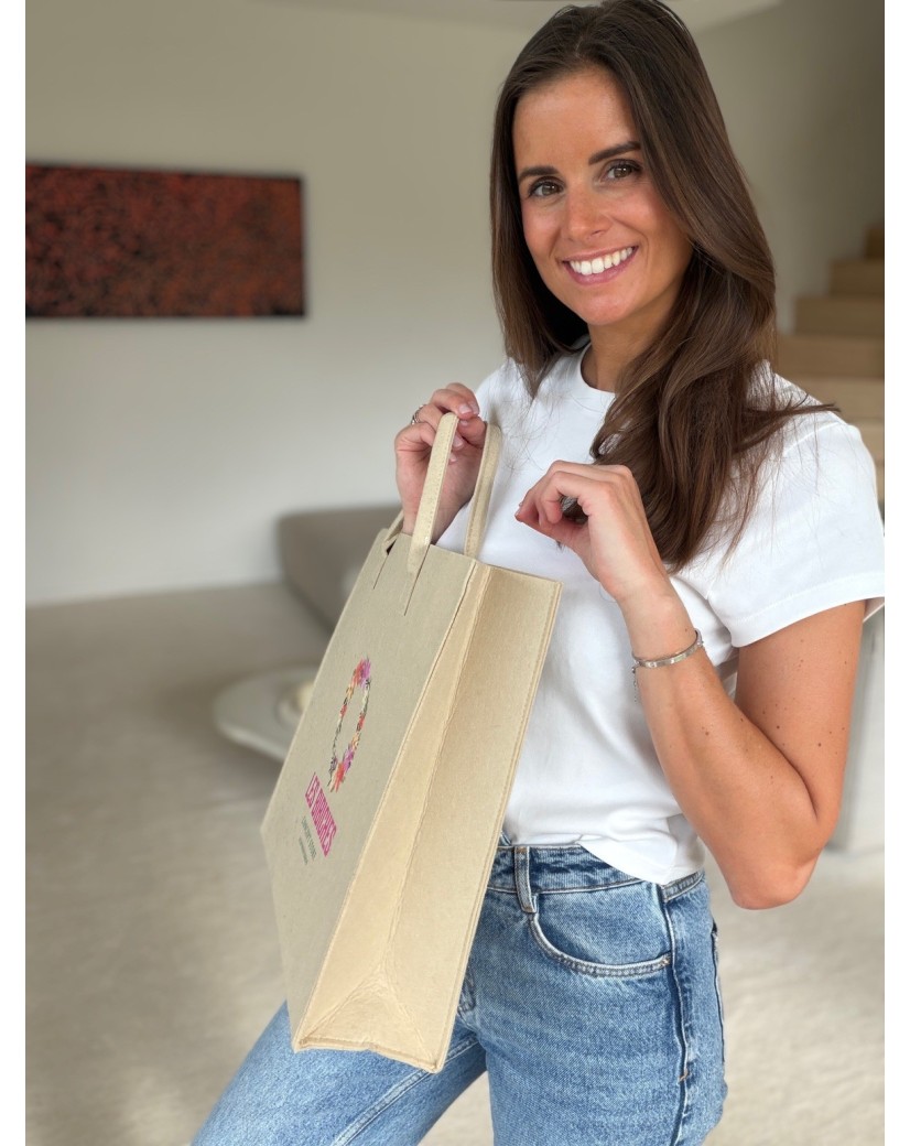 GRENOBLE BAG - BEIGE - L (42x12x35cm)