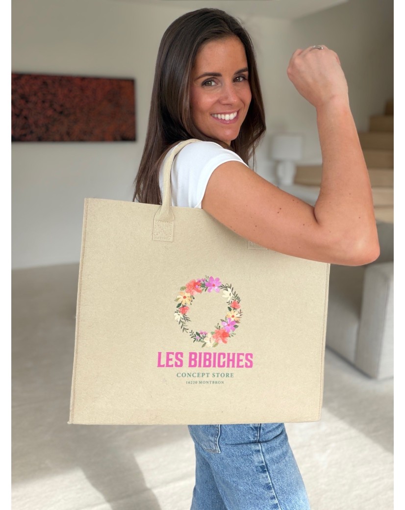 GRENOBLE BAG - BEIGE - L (42x12x35cm)