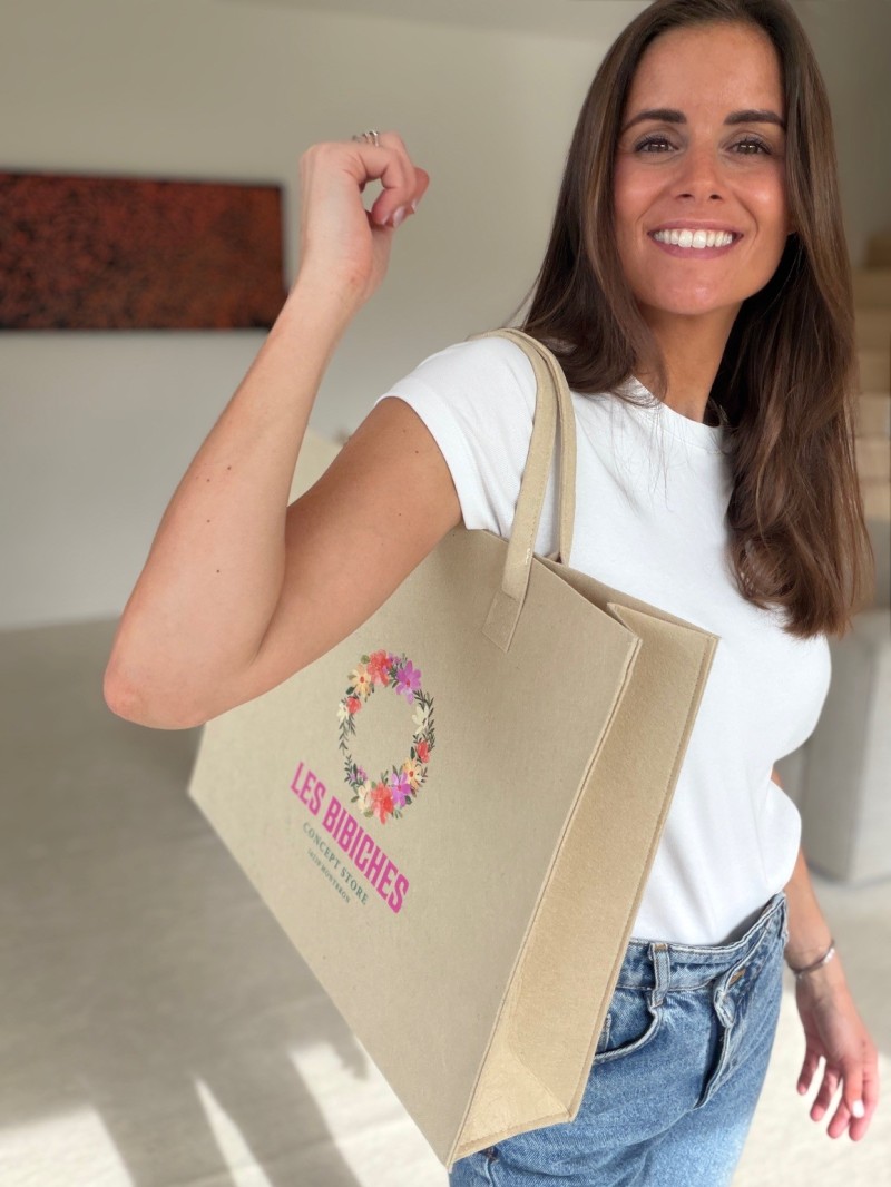 GRENOBLE BAG - BEIGE - L (42x12x35cm)