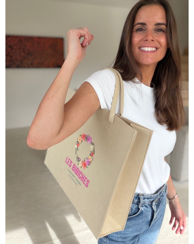 GRENOBLE BAG - BEIGE - L (42x12x35cm)