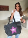 Sac Non Tissé Personnalisé Noir – Cabas Publicitaire modèle Nice L | Moonpack