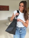Sac Non Tissé Personnalisé Noir – Cabas Publicitaire modèle Nice L | Moonpack