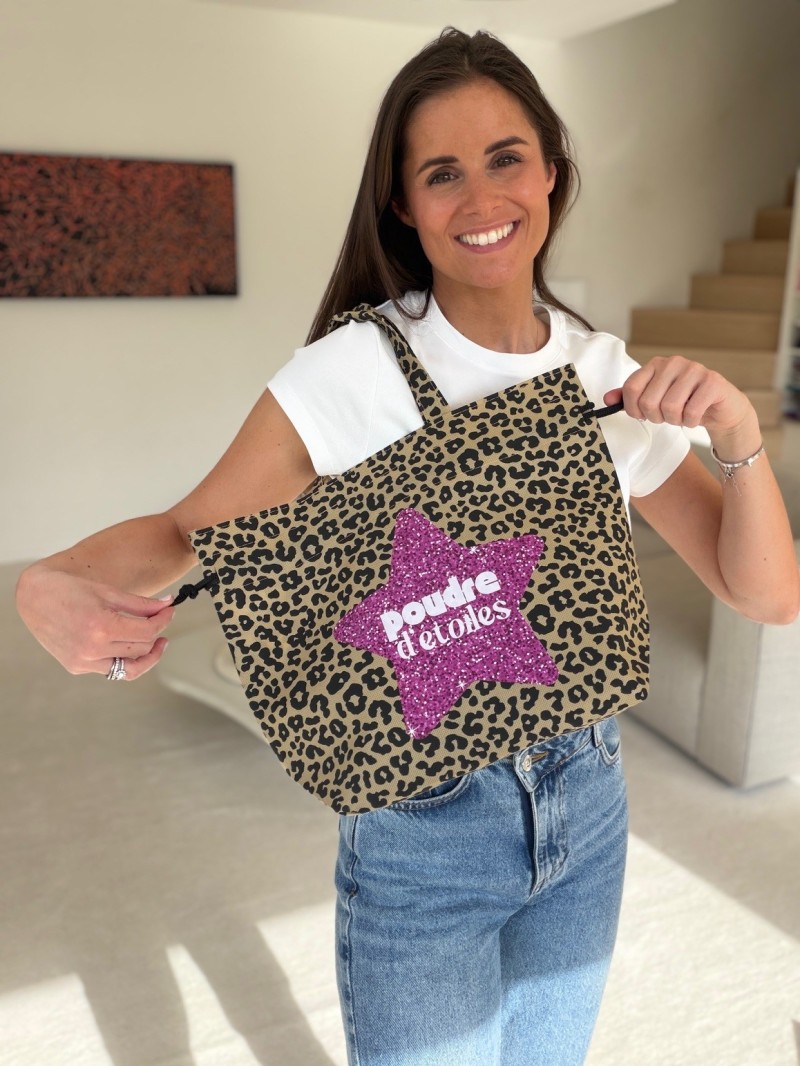 Tasche NICE Leopard – M (40 x 14 x 30 cm)