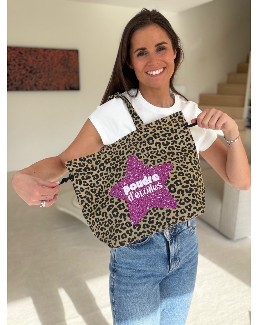 Tasche NICE Leopard – M (40 x 14 x 30 cm)