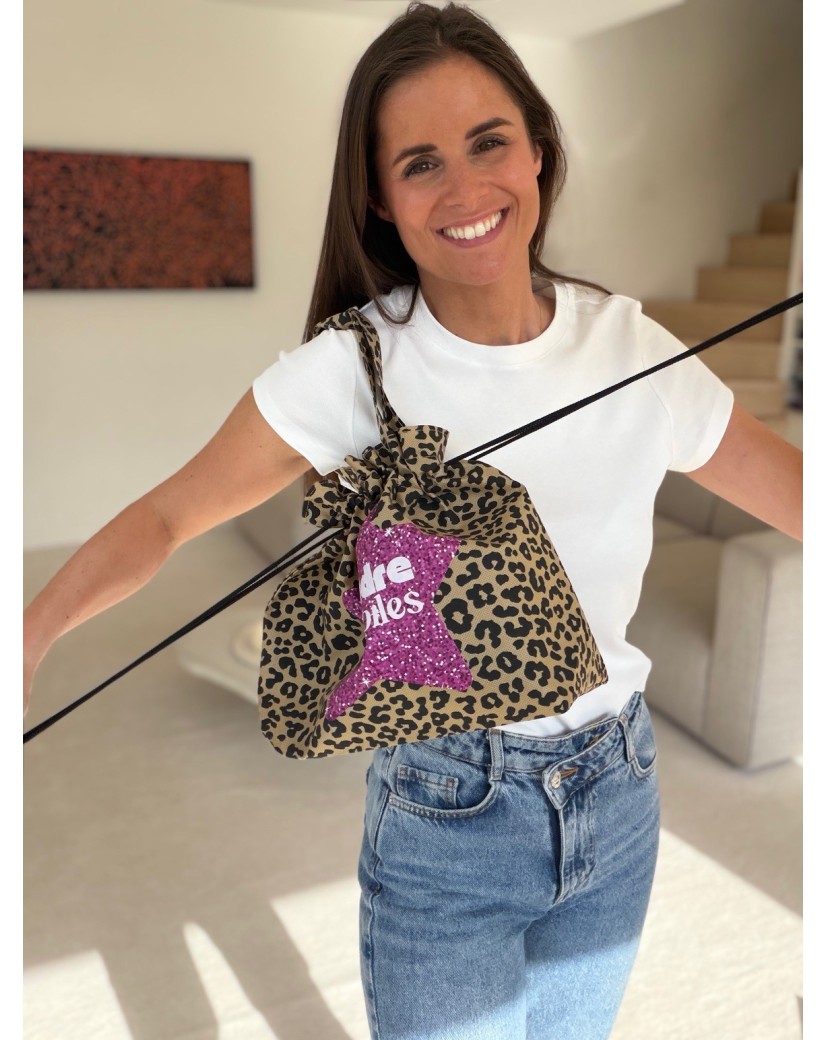 Bolsa NICE Leopardo – M (40 x 14 x 30 cm)