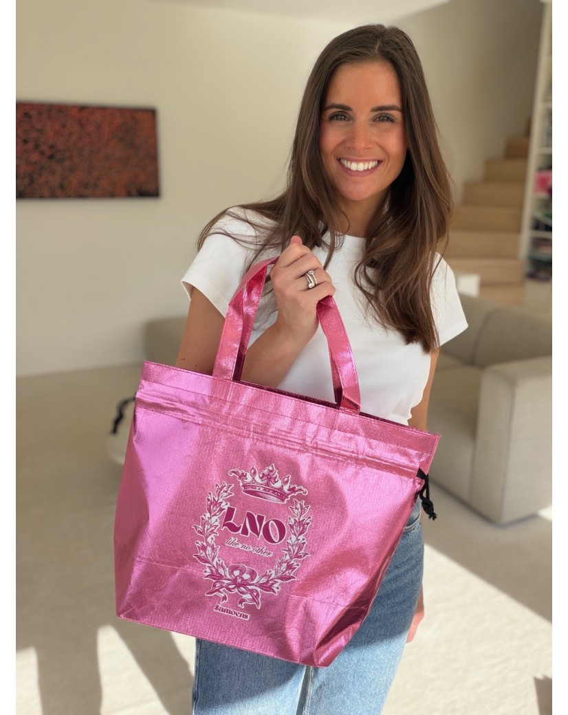Sac Non Tissé Personnalisé Rose métallisé – Cabas Publicitaire modèle Nice M