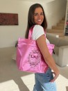 Sac Non Tissé Personnalisé Rose métallisé – Cabas Publicitaire modèle Nice M