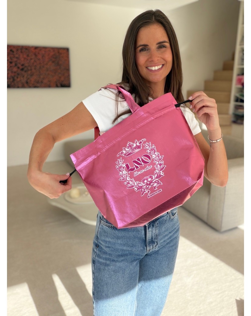 Sac Non Tissé Personnalisé Rose métallisé – Cabas Publicitaire modèle Nice M