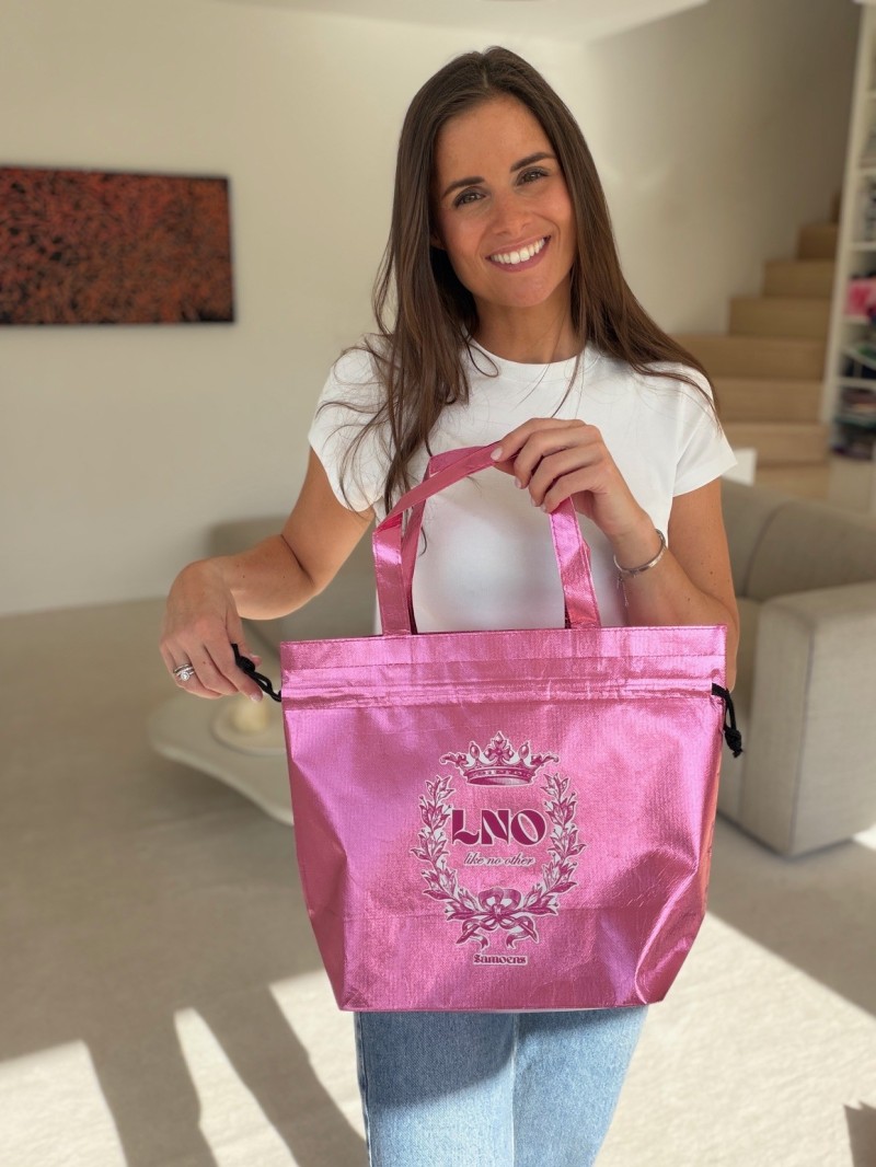 BOLSA NICE ROSA DORADO – M (40x14x30 cm)