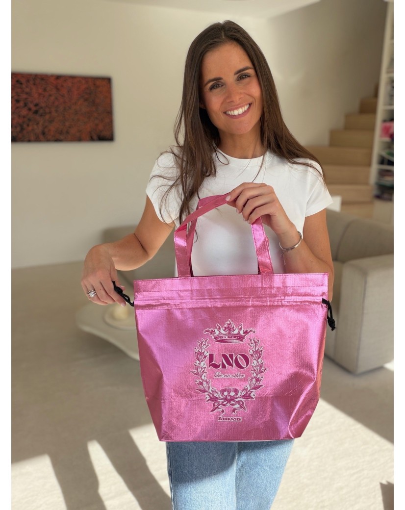 Sac Non Tissé Personnalisé Rose métallisé – Cabas Publicitaire modèle Nice M