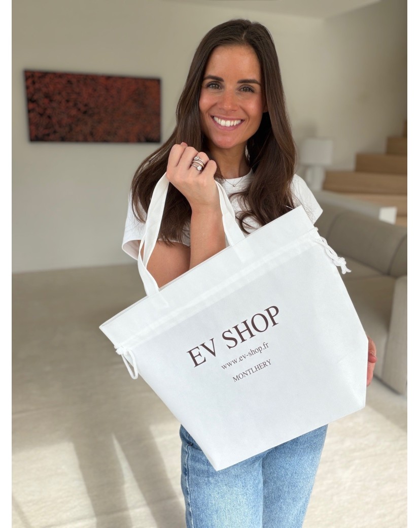 Sac Non Tissé Personnalisé Blanc – Cabas Publicitaire Nice M | Moonpack