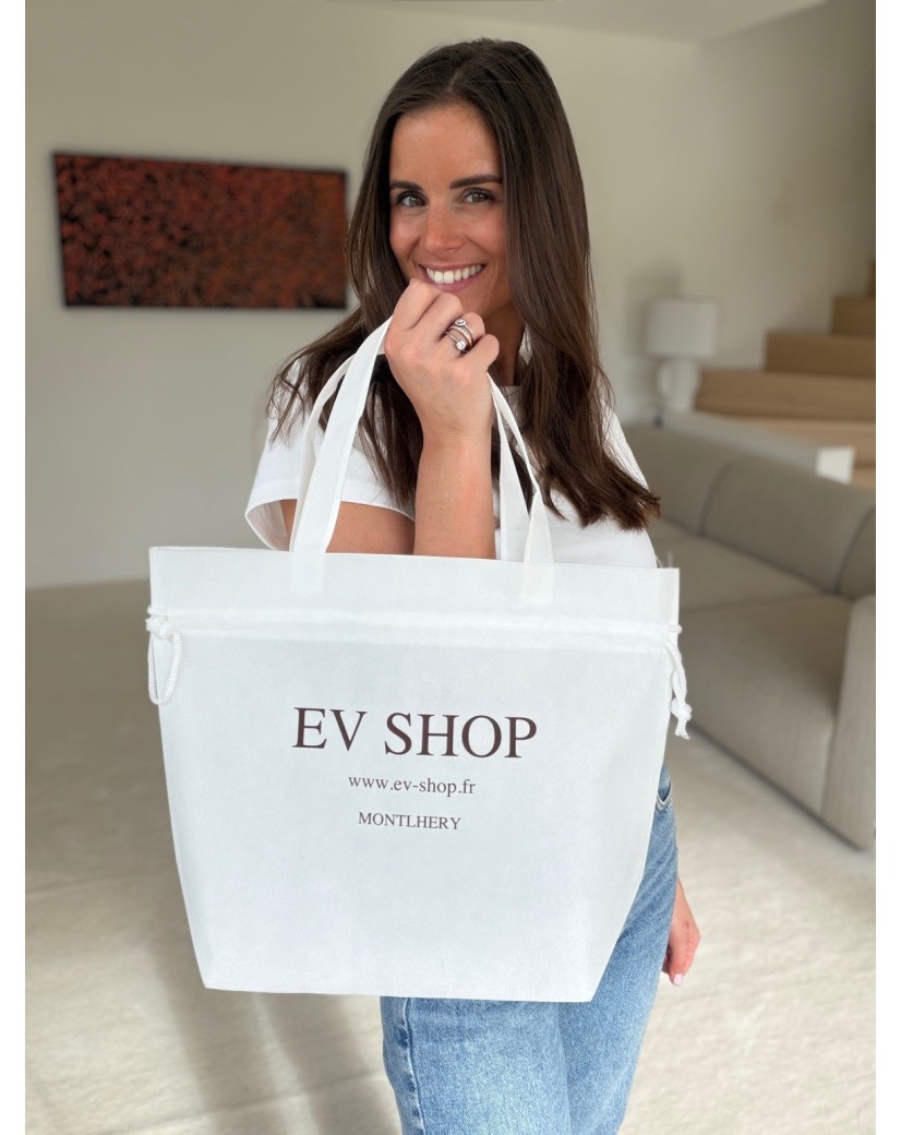 Sac Non Tissé Personnalisé Blanc – Cabas Publicitaire Nice M | Moonpack