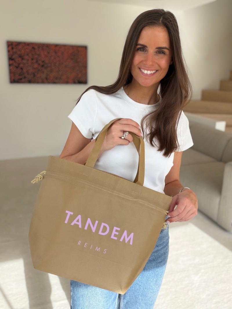 Nice Tragetasche Beige- M (40x14x30cm)