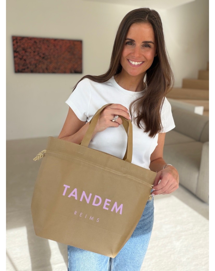 SAC NICE BEIGE - M (40x14x30cm)