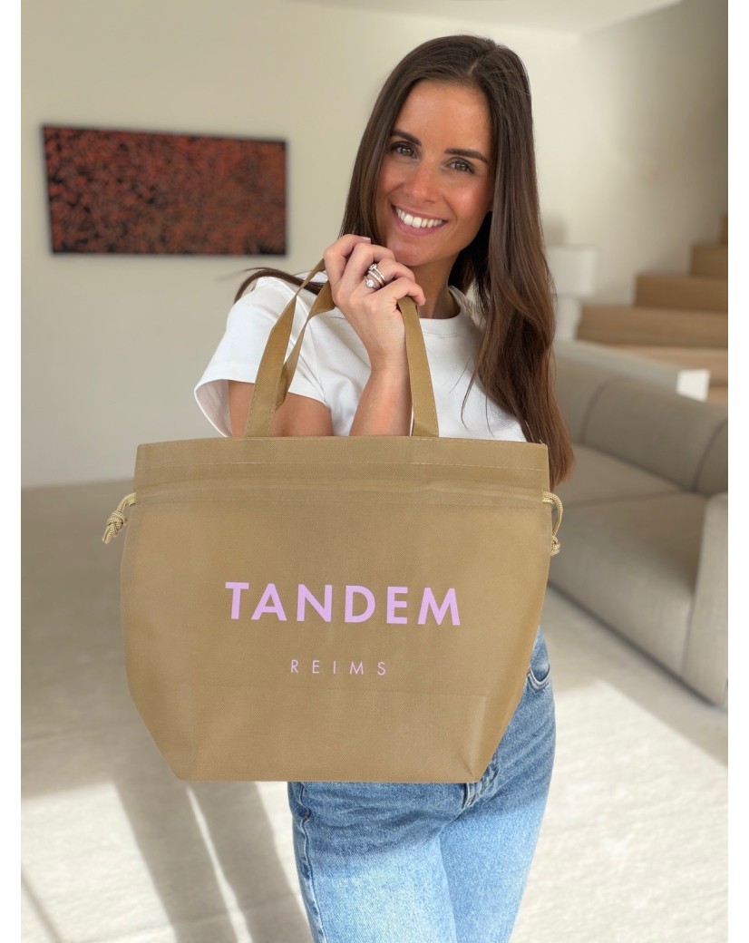 Nice Tragetasche Beige- M (40x14x30cm)