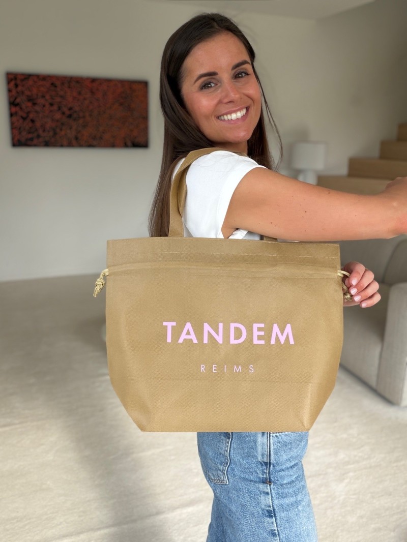 SAC NICE BEIGE - M (40x14x30cm)