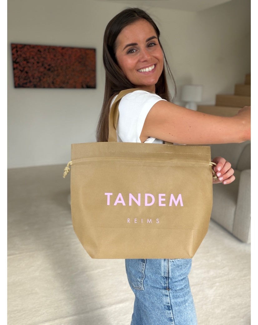 Bolso reutilizable Nice Beige - M (40x14x30cm)