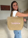 Bolso reutilizable Nice Beige - M (40x14x30cm)