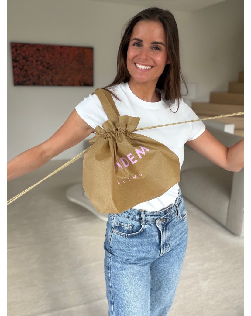 Nice Reusable Bag Beige - M (40x14x30cm)