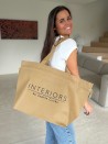 Nice Tragetasche Beige L (58x24x35cm)