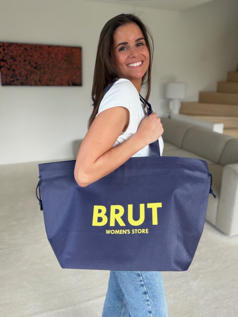 Sac Non Tissé Personnalisé Bleu Marine – Cabas Publicitaire modèle Nice L