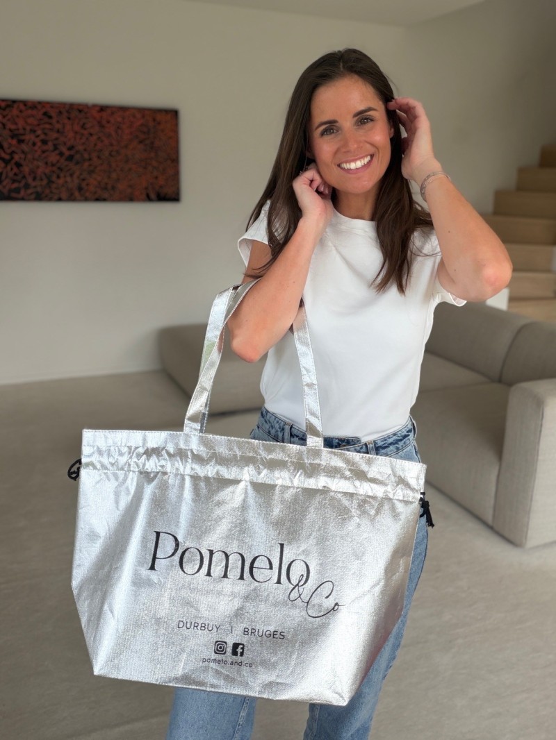 BOLSA NICE PLATEADO – L (58x24x35 cm)