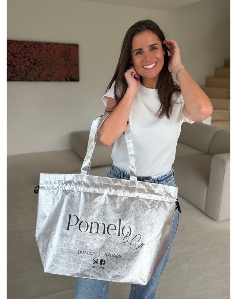 BOLSA NICE PLATEADO – L (58x24x35 cm)