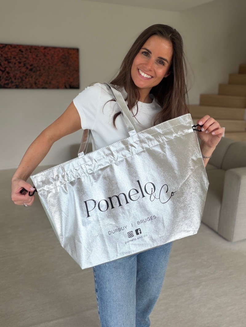 BOLSA NICE PLATEADO – L (58x24x35 cm)