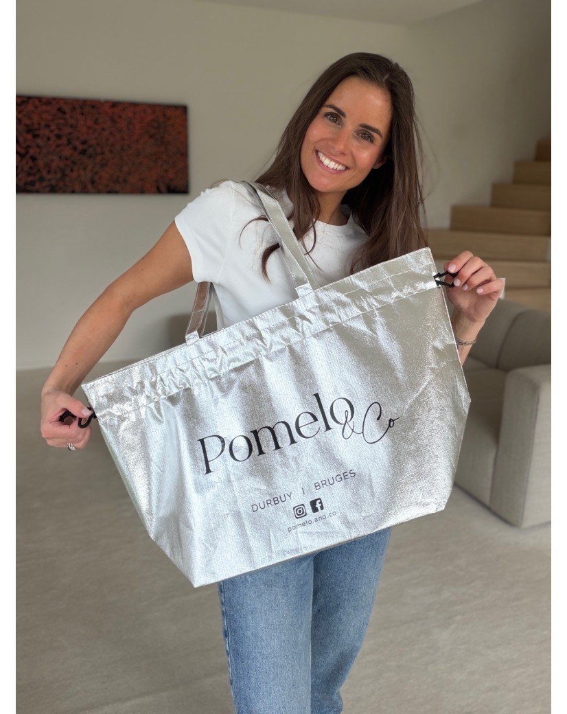 Sac Non Tissé Personnalisé Argenté – Cabas Métallisé Nice L