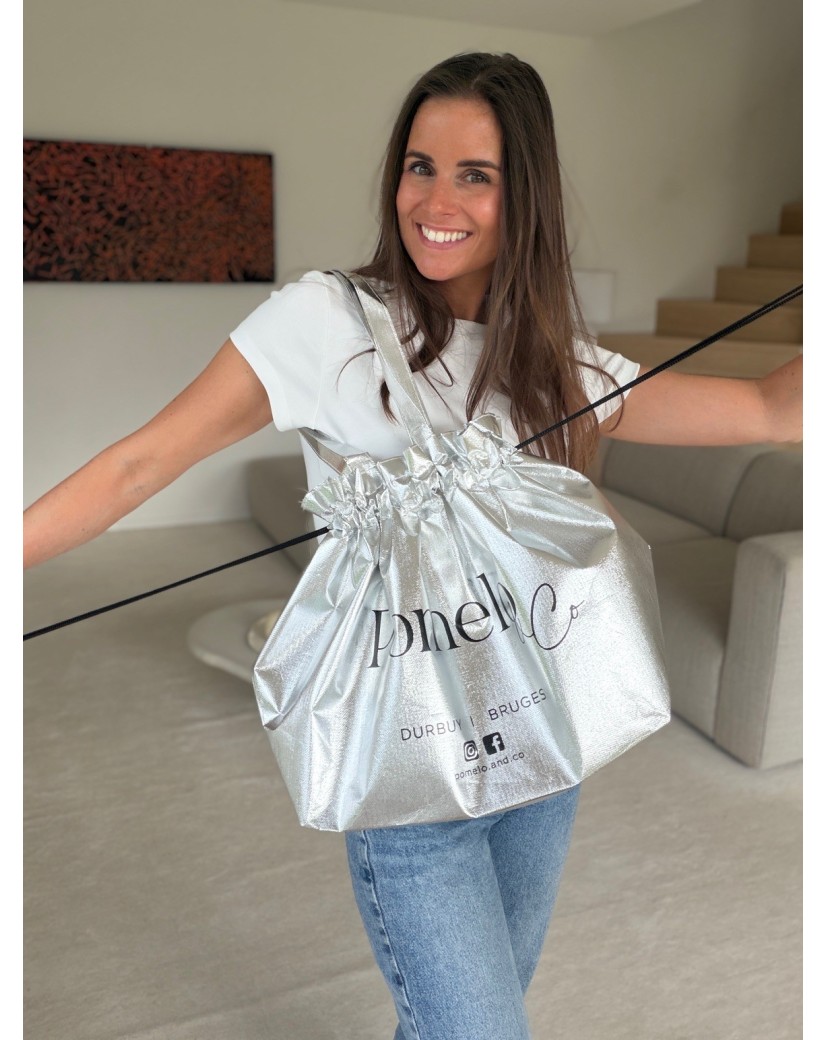 Sac Non Tissé Personnalisé Argenté – Cabas Métallisé Nice L