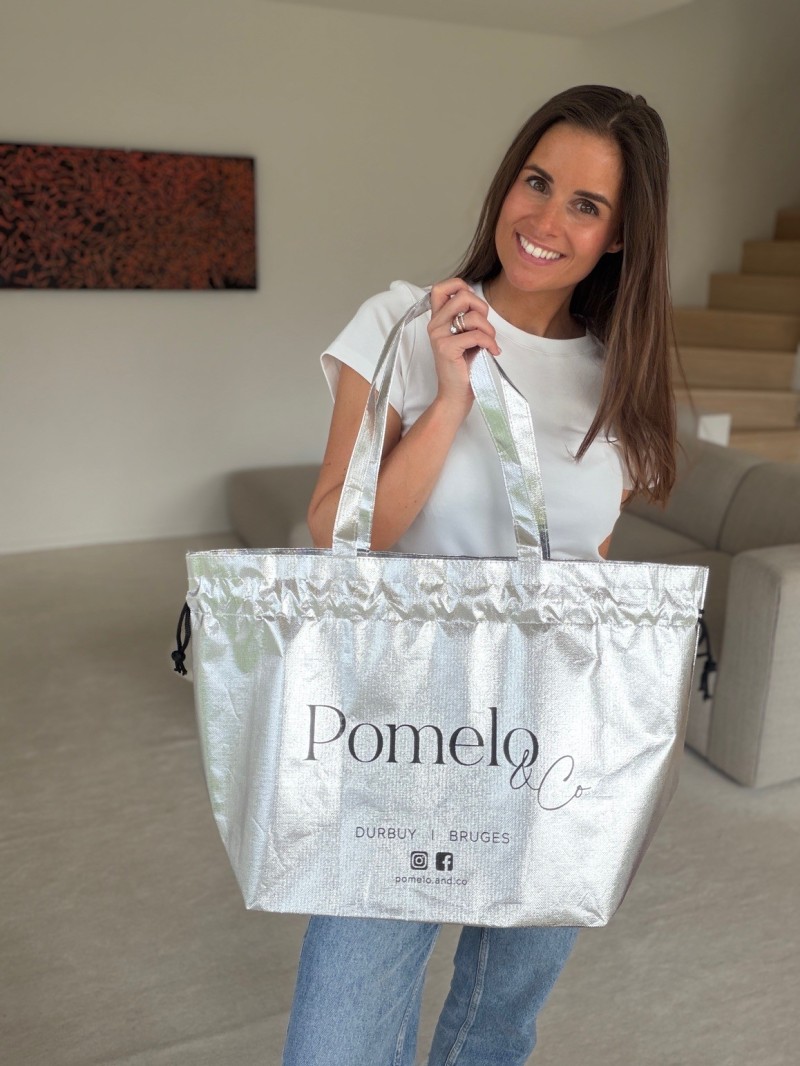 BOLSA NICE PLATEADO – L (58x24x35 cm)