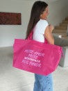 Sac non tissé personnalisé Fuchsia – modèle Nice L (58x24x35cm)